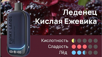 Funky Lands Vi30000 POD-1 "Sour Blackberry Candy / Леденец Кислая Ежевика" 20
