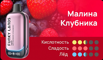 Funky Lands Vi30000 POD-1 "Red Raspberry Strawberry / Малина Клубника" 20