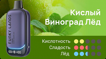 Funky Lands Vi30000 POD-1 "Sour Grape Ice / Кислый Виноград Лёд" 20